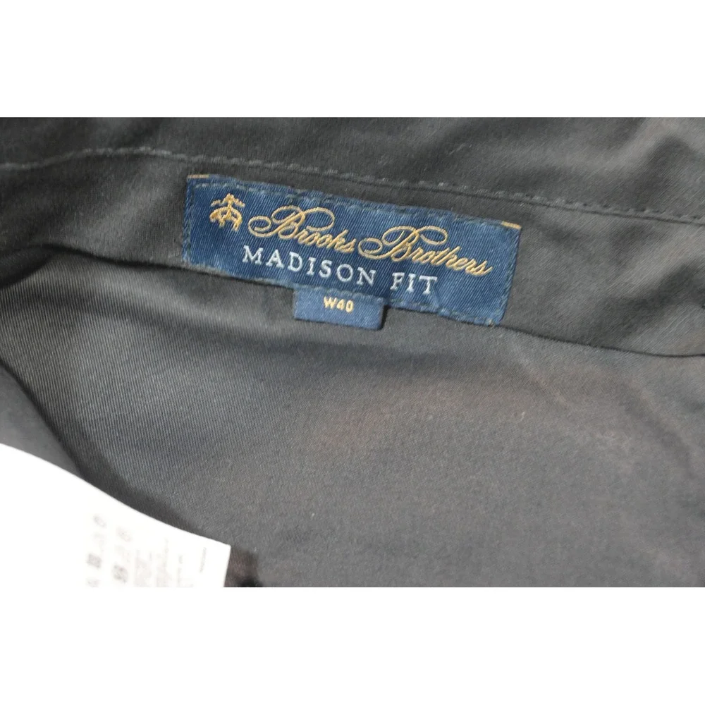 Brooks Brothers Dress Pants Men 40 Blue Solbiati Linen Madison Herringbone NEW